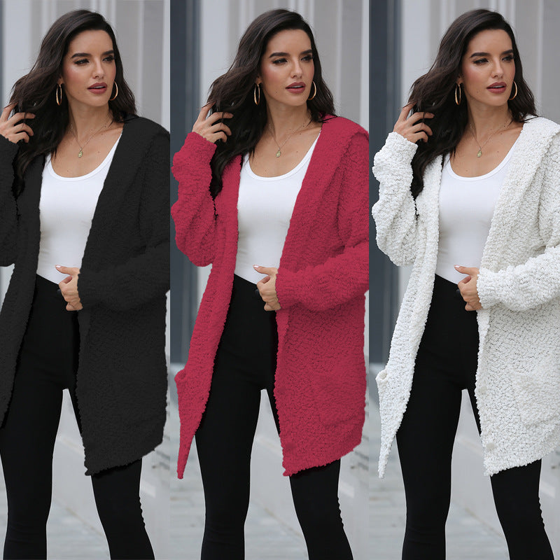 SILKA™ Cardigan ample à capuche