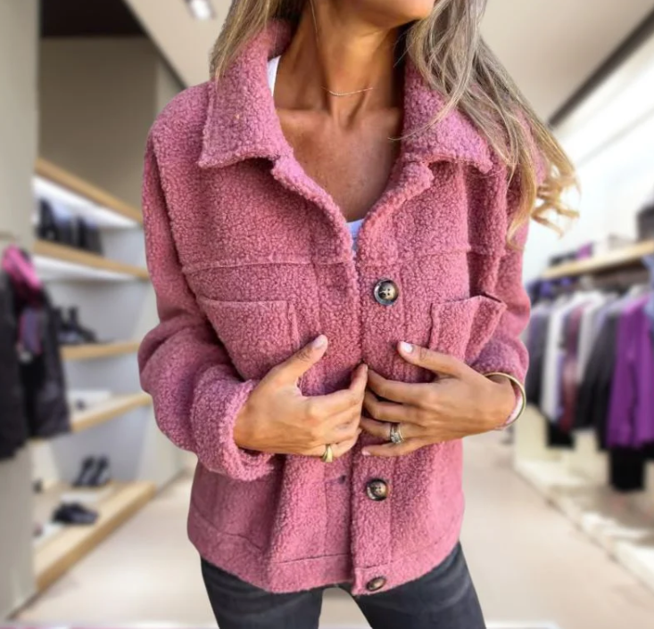 ATINA™ Veste en laine à simple boutonnage