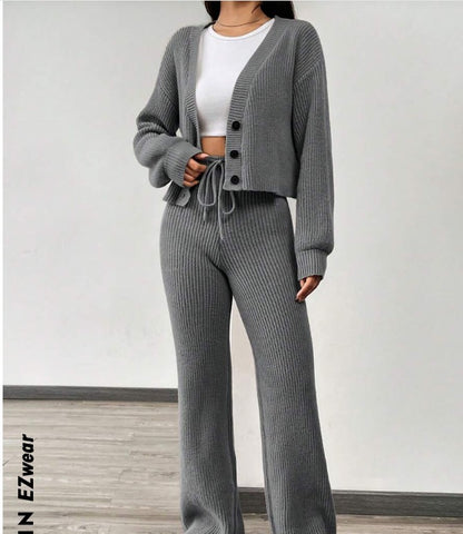 MELTA™ Ensemble Décontracté en Maille