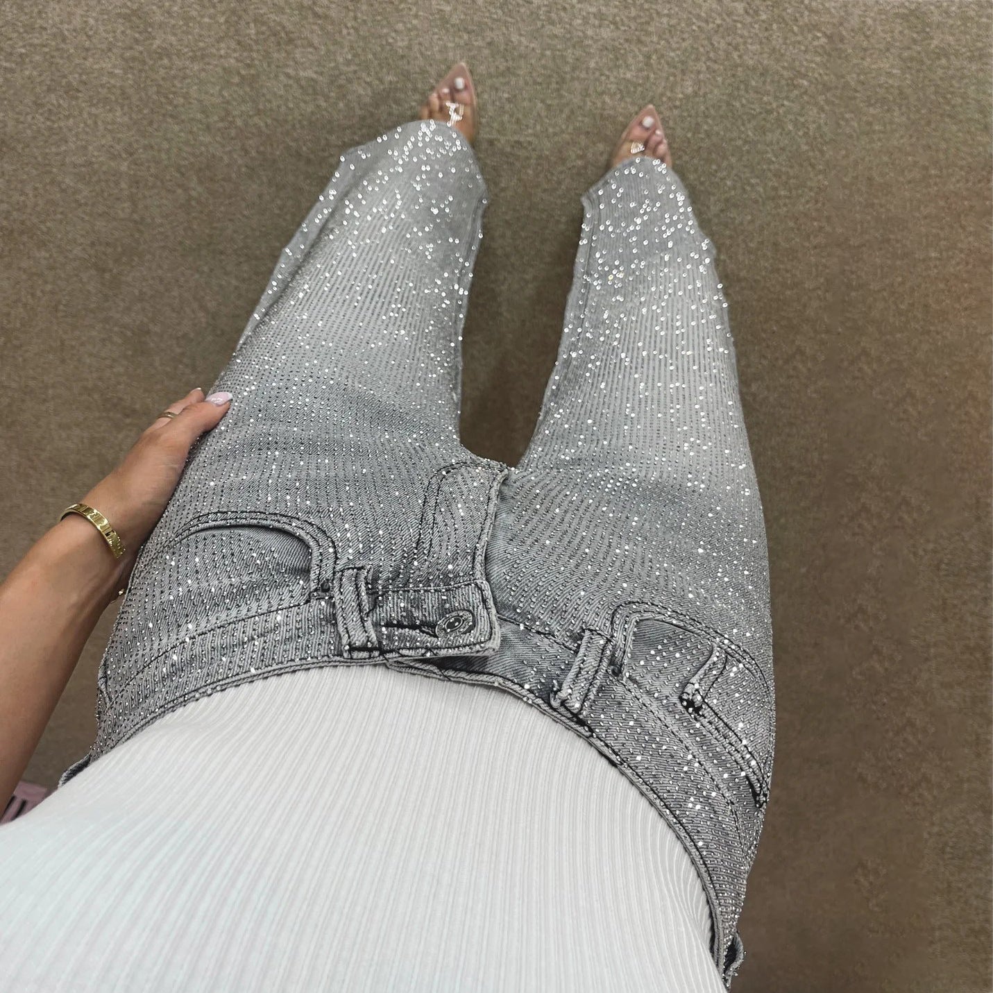 Jolie™ Jean diamanté