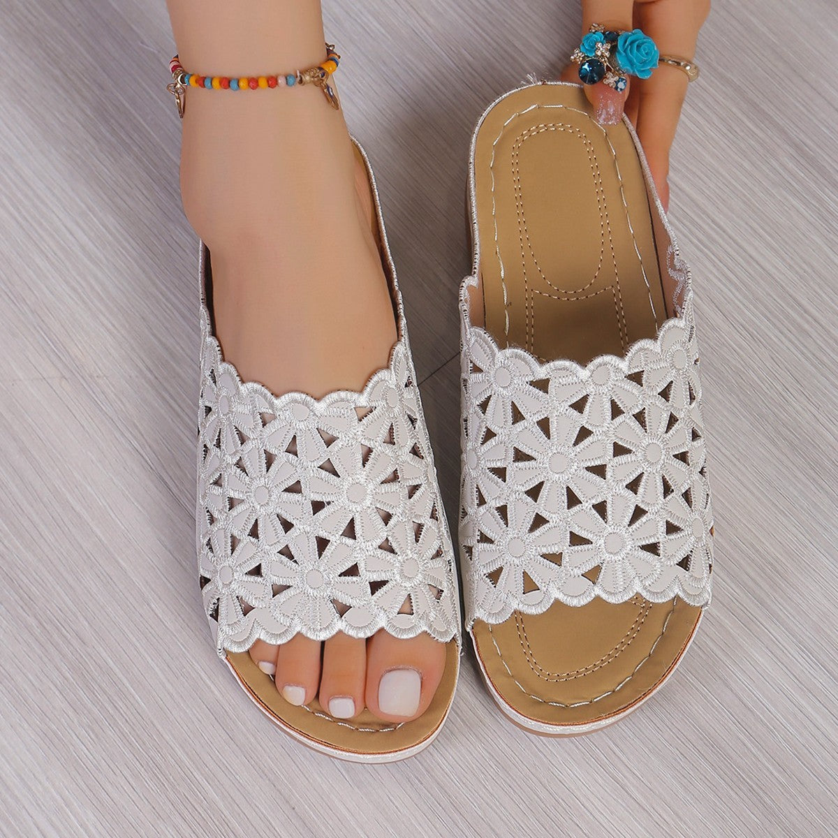 EMILIA™ Sandale Femme Compensé