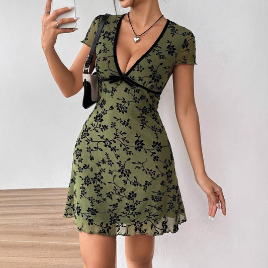 Lucy™ Robe mini moulante florale