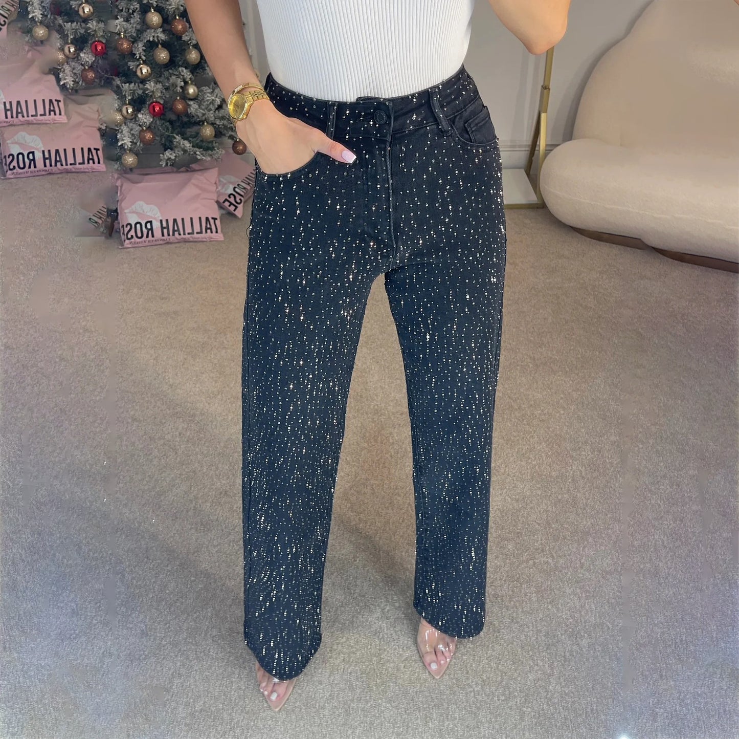 Jolie™ Jean diamanté