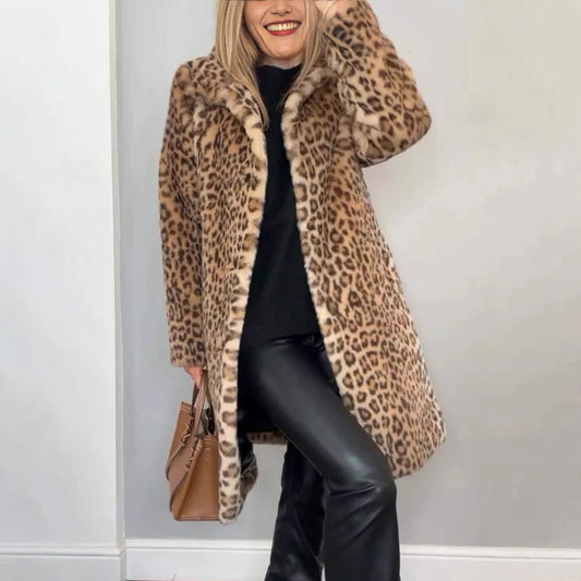 KENZO™ Manteau en laine Léopard Élégant
