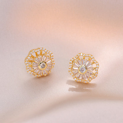 FLOWY™ Collier Boucles d'oreilles rotatives fleur
