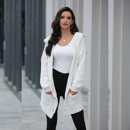 SILKA™ Cardigan ample à capuche