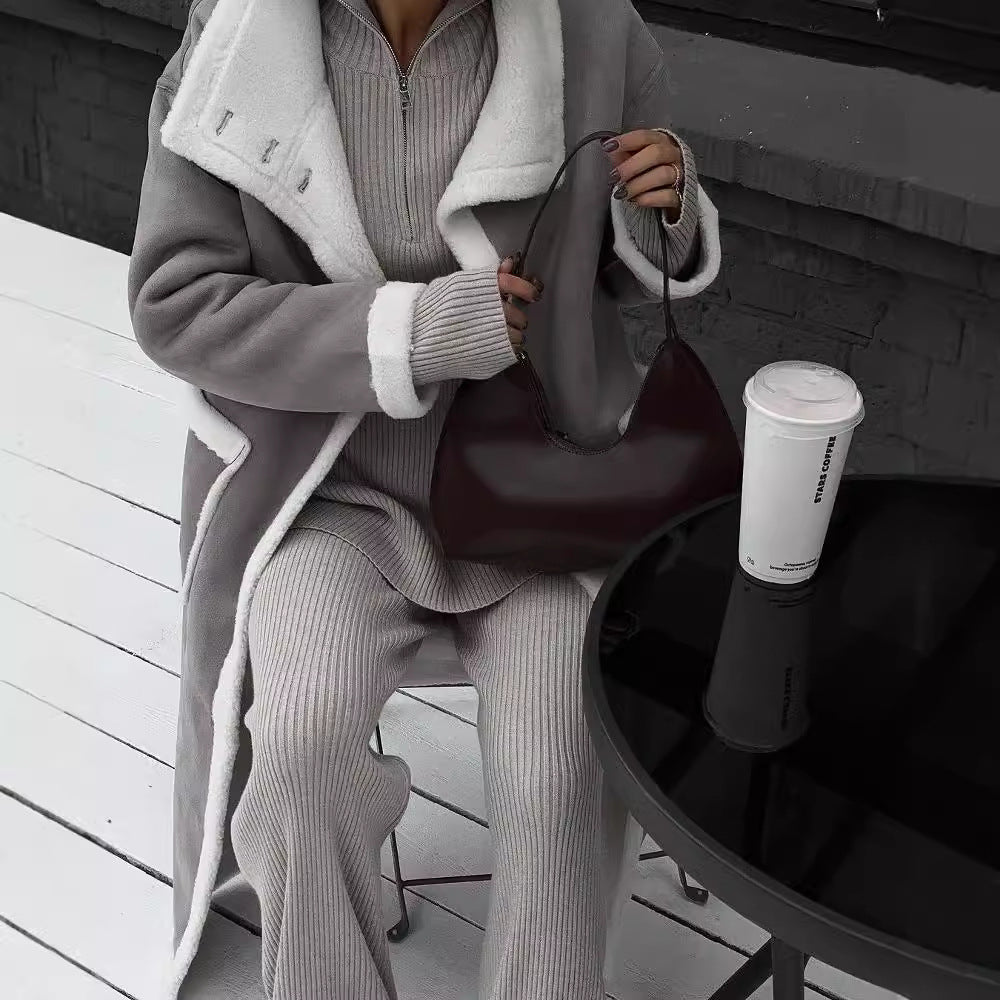 SYDNY™ Manteau Long en Fausse Fourrure Doublé
