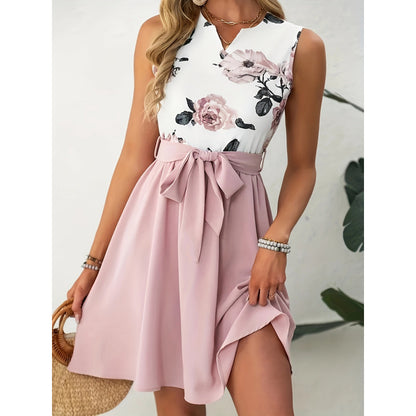 MISSA™ Robe imprimée avec ceinture