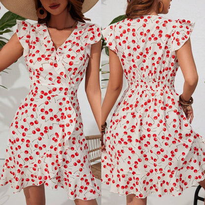 KUVA™ Robe imprimé cerise