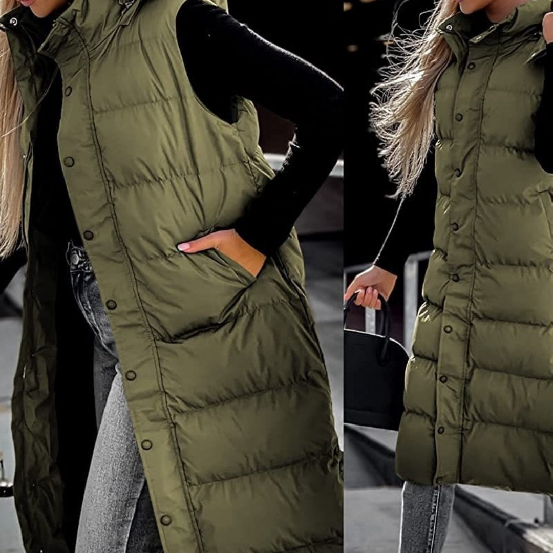 AMELIA™ Manteau Sans Manches en Duvet