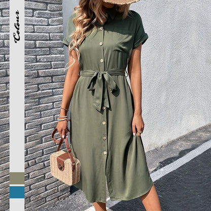 CLARA™ Robe d'été avec bouton