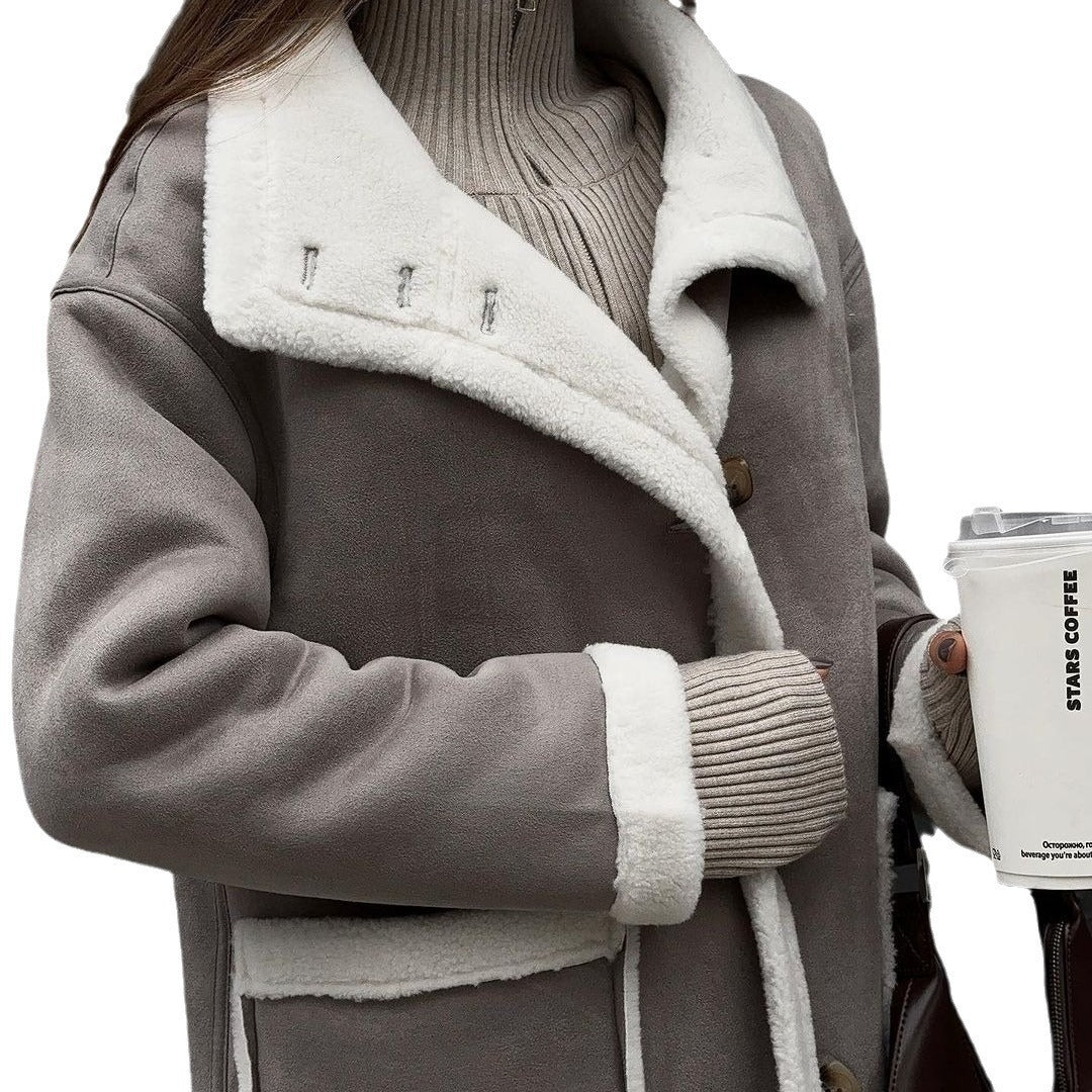 SYDNY™ Manteau Long en Fausse Fourrure Doublé