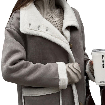 SYDNY™ Manteau Long en Fausse Fourrure Doublé